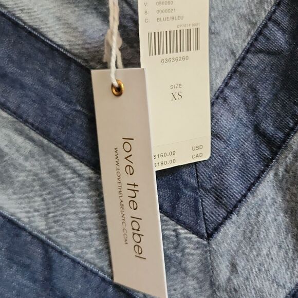 NWT Anthropologie Love the Label Smocked Puff-Sleeve Blouse XS - Picture 3 of 7